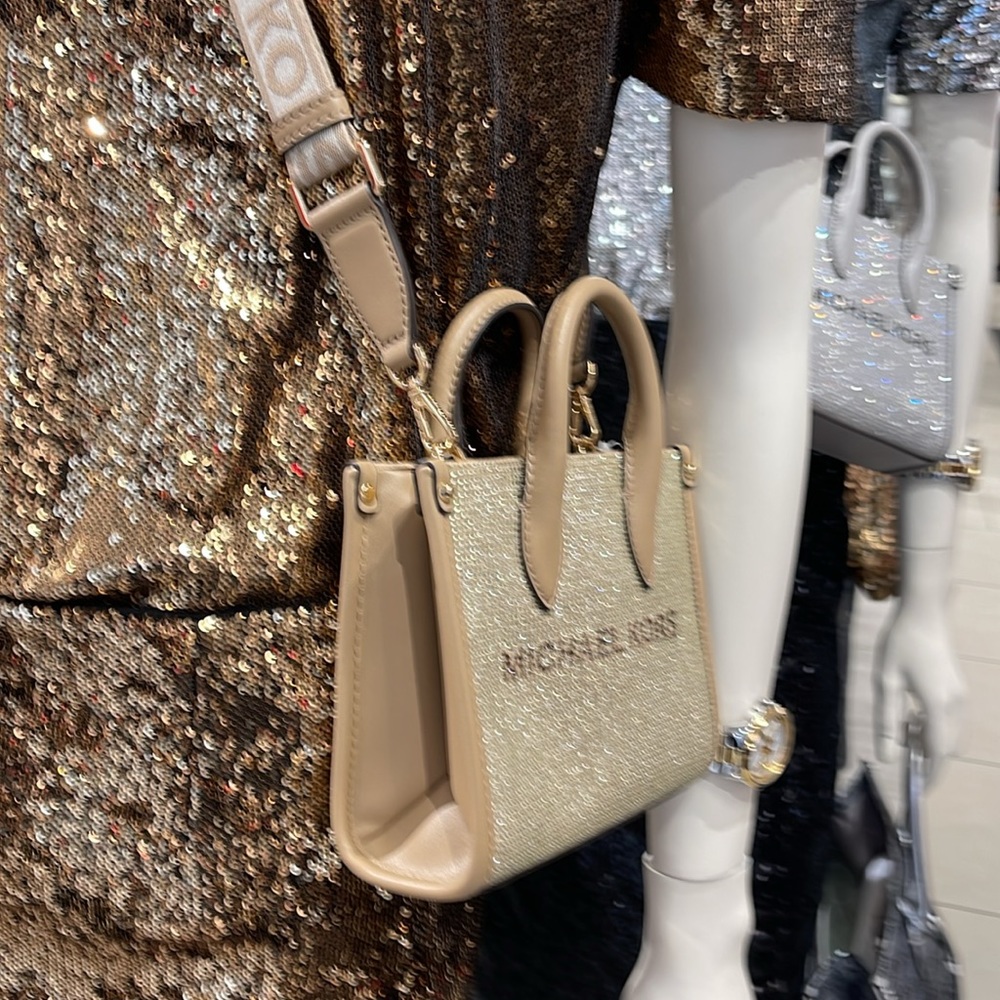 MICHAEL KORS MK
Mirella Extra-Small Logo XS Shopper XBody Leather Crossbody 
NWT - Picture 14 of 16